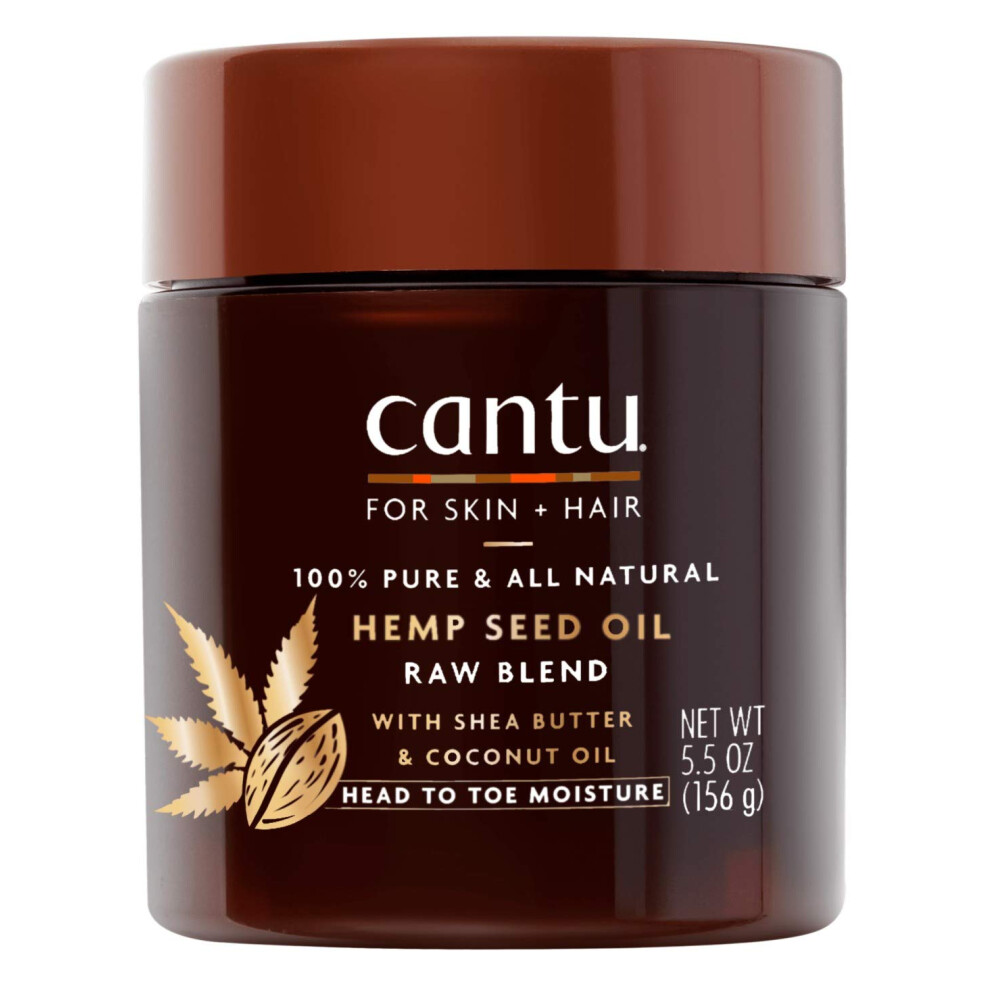 Cantu For Skin + Hair Hemp Seed Oil Raw Blend 5.5 Ounce Jar