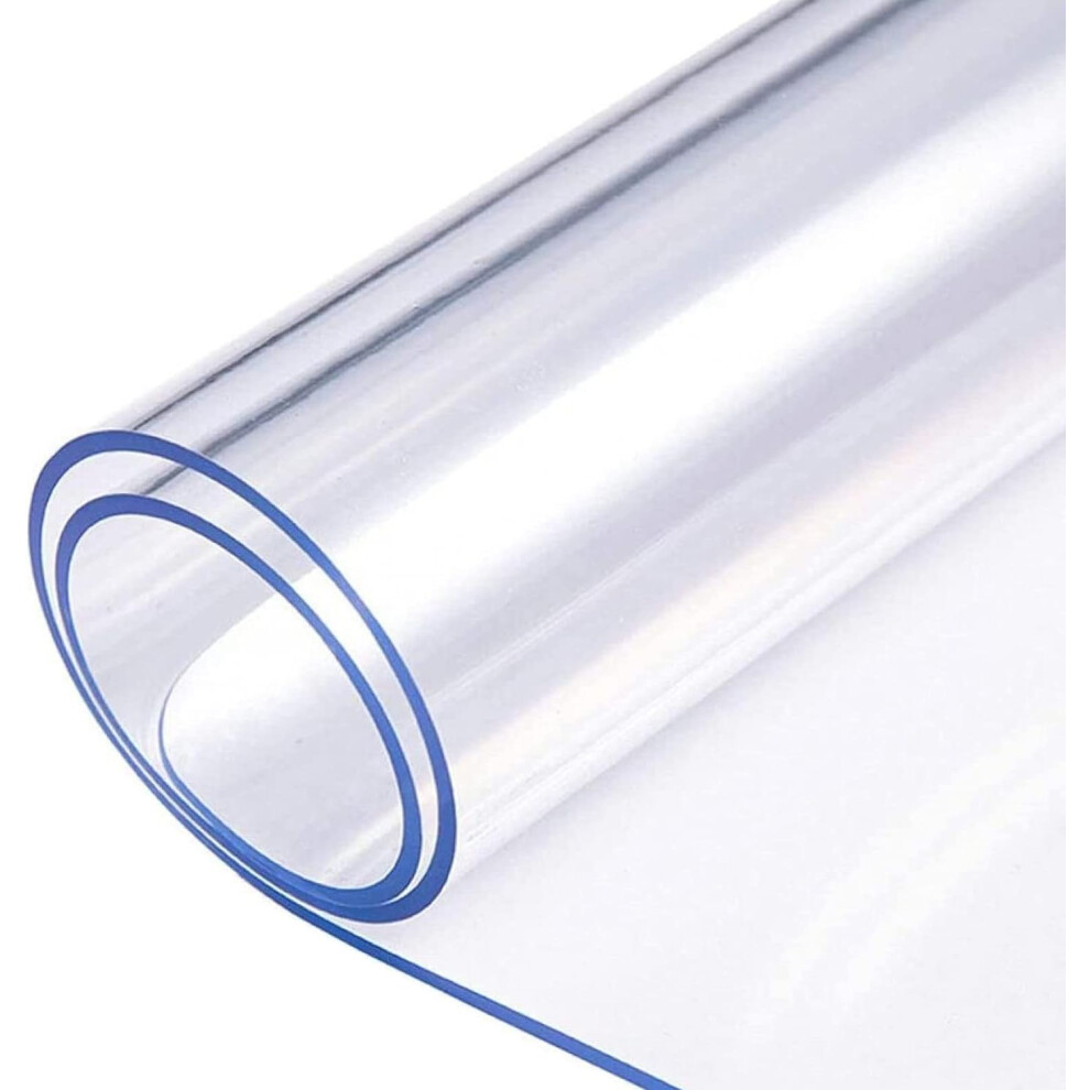 120*60cm Waterproof Clear PVC Tablecloth Transparent Table Protector