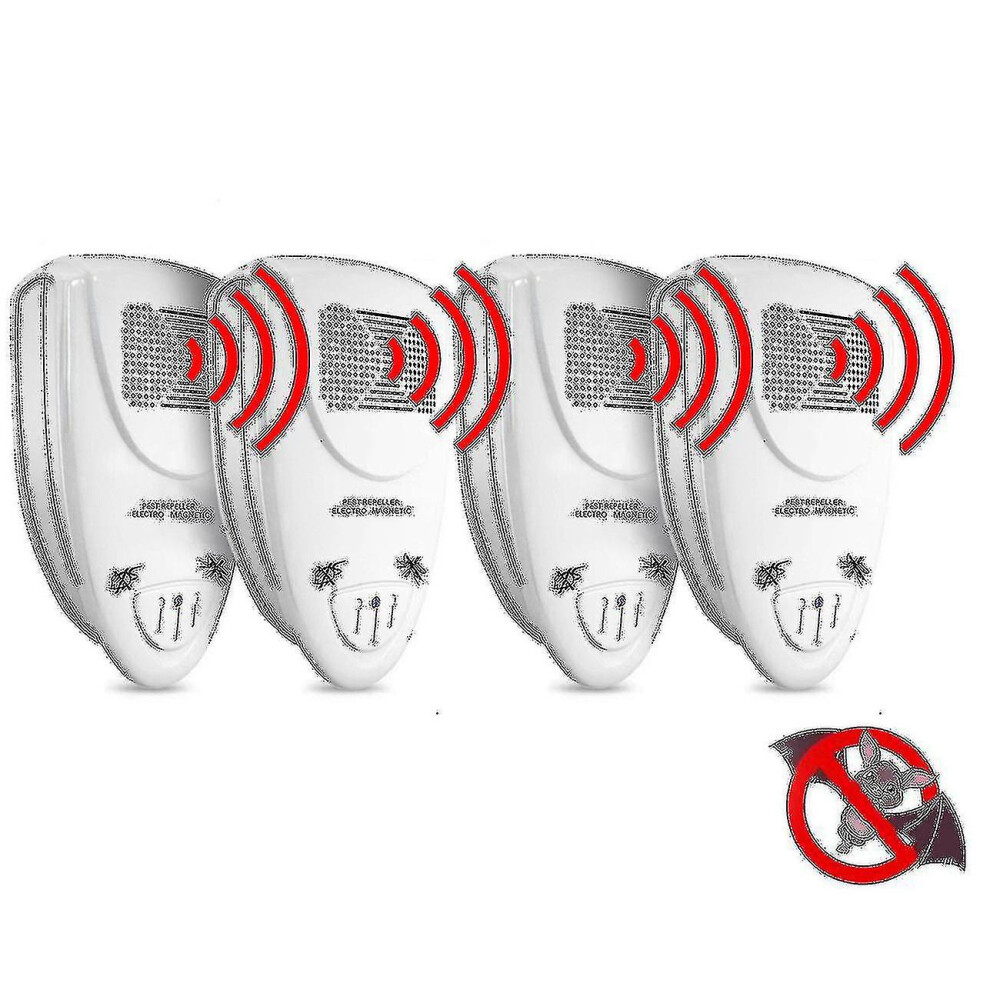 Ultrasonic Bat Repellent Pack Of 4 - Get Rid Of Bats In 72 Hours