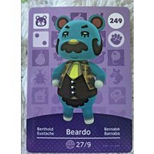 Animal Crossing Amiibo Cards ~249 Beardo