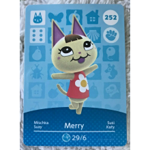 Animal Crossing Amiibo Cards ~252 Merry