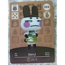 Animal Crossing Amiibo Cards ~253 Genji