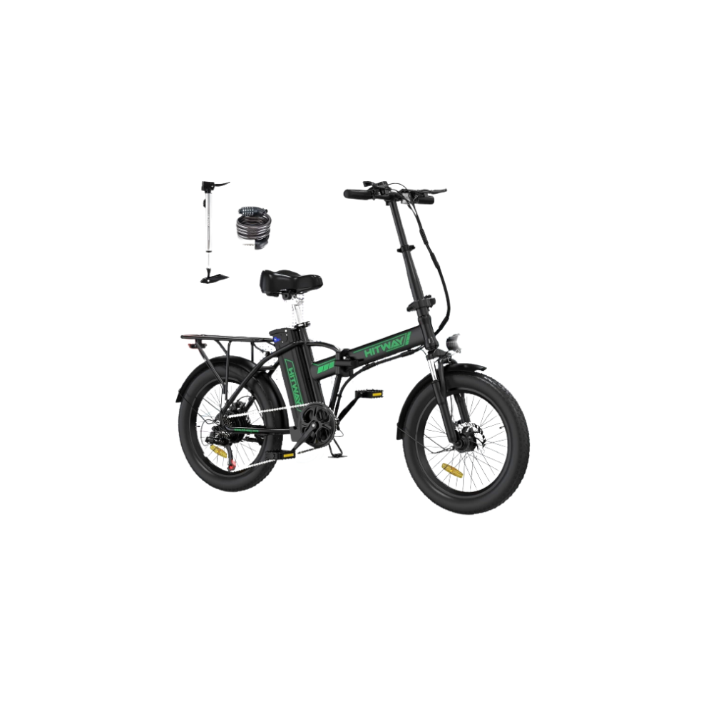 HITWAY BK11 Electric Folding Bike, 20 Fat Tire E Bike 250W 36V/11.2Ah Battery