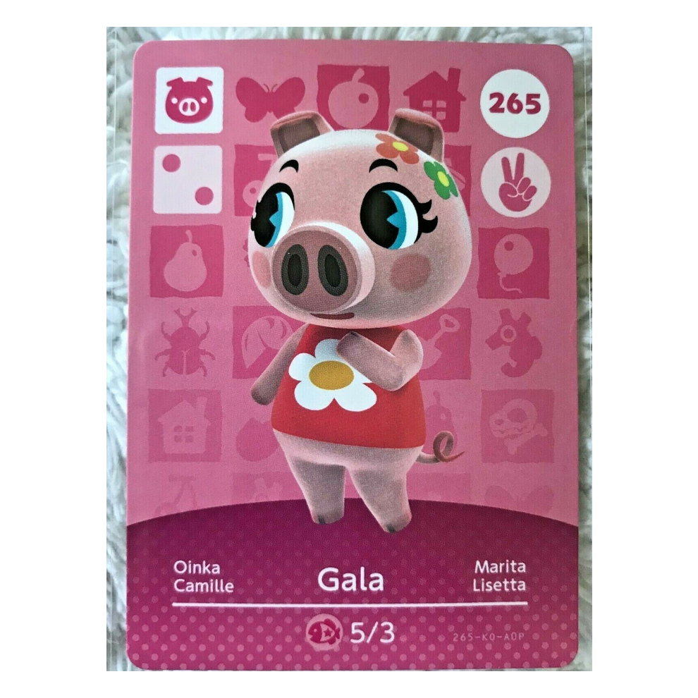 Newjass Animal Crossing Amiibo Cards ~265 Gala