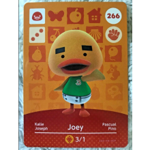 Animal Crossing Amiibo Cards ~266 Joey