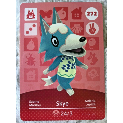 Animal Crossing Amiibo Cards ~272 Skye