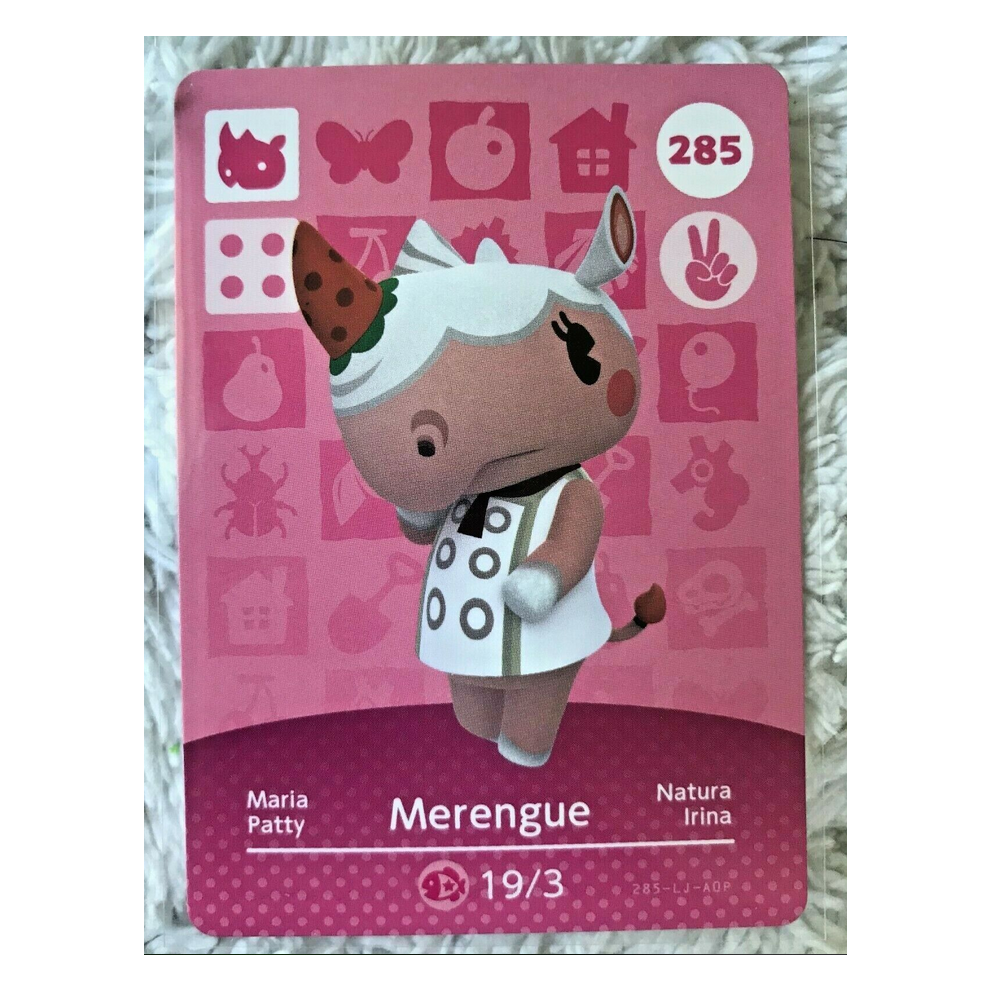 Animal Crossing Amiibo Cards ~285 Merengue