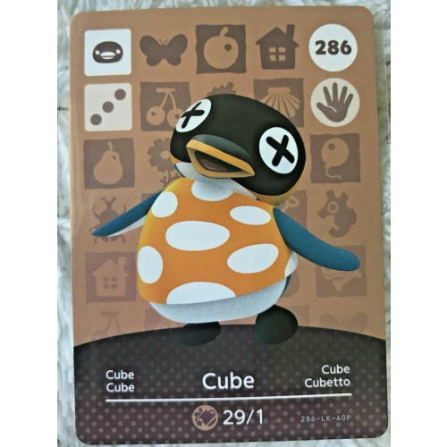 Animal Crossing Amiibo Cards ~286 Cube