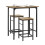 SoBuy OGT10-PF,Bar Set-1 Bar Table and 2 Stools,Home Kitchen Breakfast 1