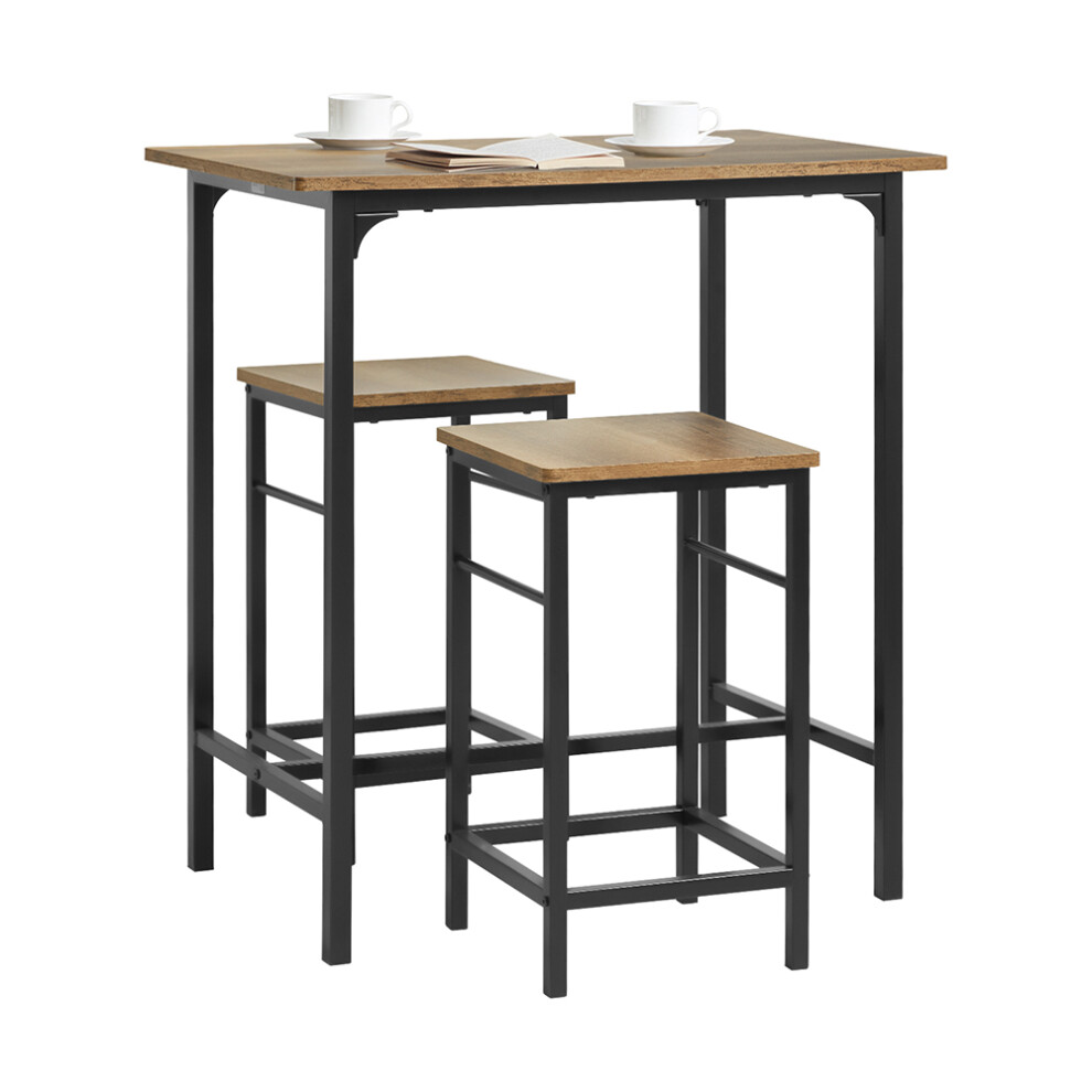 SoBuy OGT10-PF,Bar Set-1 Bar Table and 2 Stools,Home Kitchen Breakfast