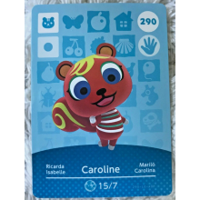 Animal Crossing Amiibo Cards ~290 Caroline
