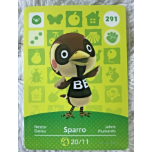 Animal Crossing Amiibo Cards ~291 Sparro