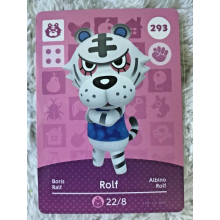 Animal Crossing Amiibo Cards ~293 Rolf