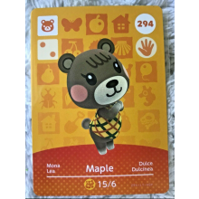 Animal Crossing Amiibo Cards ~294 Maple