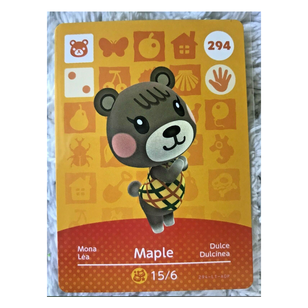 Newjass Animal Crossing Amiibo Cards ~294 Maple