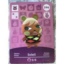 Animal Crossing Amiibo Cards ~296 Soleil