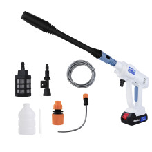 Small Pressure Washer Kit for Cleaning Car Garden Household Watering Flower with 2 Batteries
