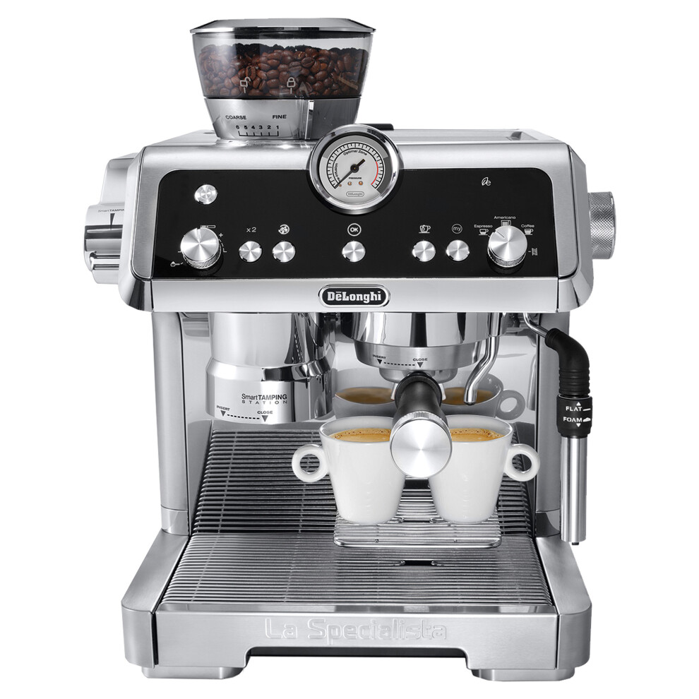 De'Longhi La Specialista Prestigio Bean to Cup Manual Coffee Machine, Silver