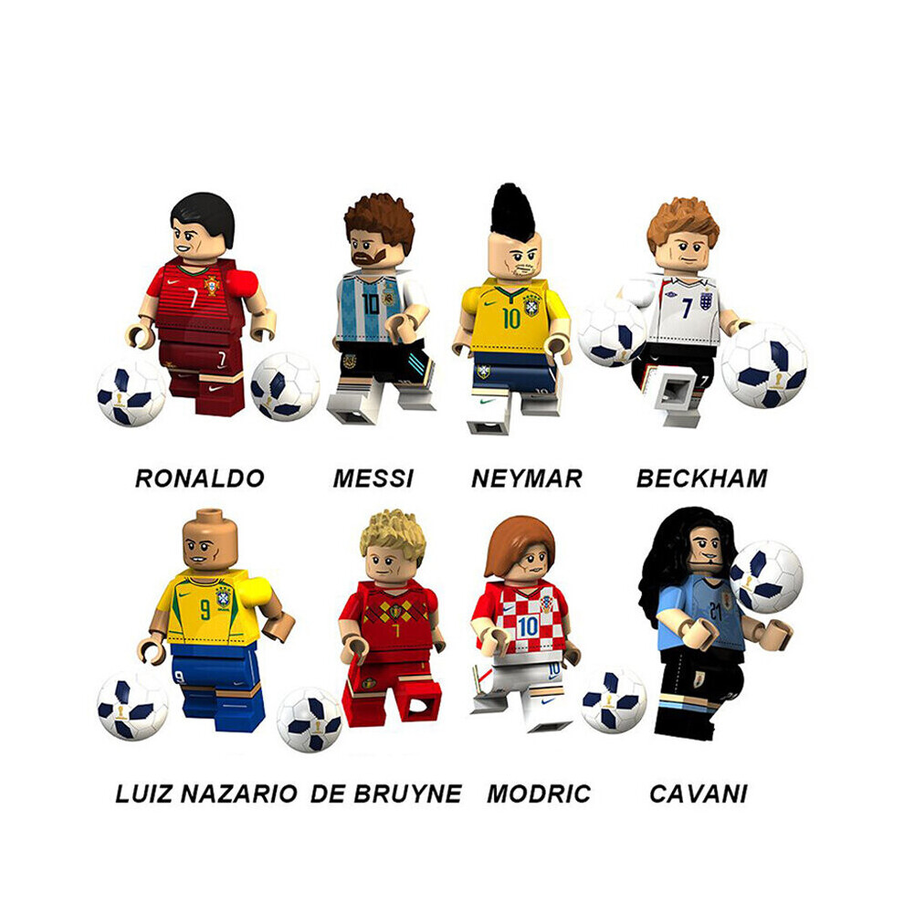 16PCS Soccer Star Series Action Figure World Cup building blocks Fit Lego