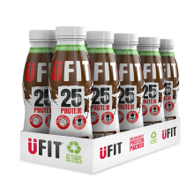 UFit 25g High Protein Shake Ready To Drink Chocolate Flavour Milkshake 10x 330mls