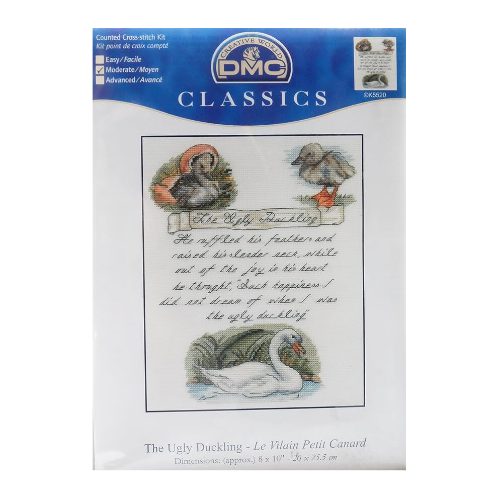 The Ugly Duckling (Children's Story By Hans Christian Anderson) Cross Stitch Kit - DMC