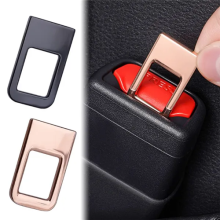 4Pcs Safety Seat Belt Buckle Clip Seat Belts Padding Black