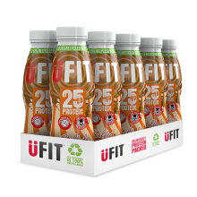 UFit 25g High Protein Shake Ready to Drink Salted Caramel Milkshake 10x 330ml
