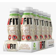 UFit 25g High Protein Shake Ready to Drink White Chocolate Milkshake 10x 330mls
