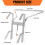 Universal Ladder Stand Off I-Shaped Ladder Accessory Ladder Non-slip Increasing Safety Fits ALL Telescopic Ladder 2