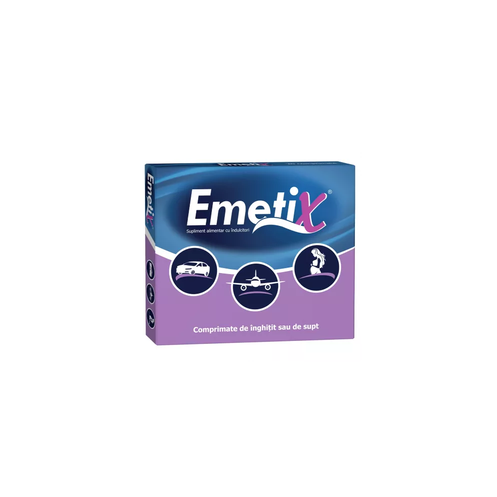 Emetix, 20 tbls -nausea & vomiting, motion sickness  travel, pregnancy