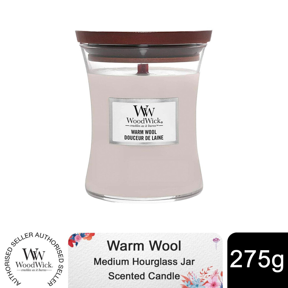 Woodwick WW Medium Hourglass Warm Wool 1725452E