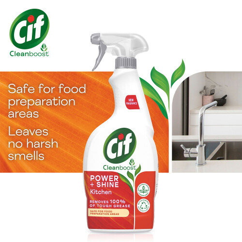 Cif Cif Power & Shine Liquid Kitchen Spray 700ml 2