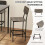 Costway 5-Piece Dining Table Set Industrial Counter Height Table 4 Bar Stools 5