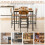 Costway 5-Piece Dining Table Set Industrial Counter Height Table 4 Bar Stools 6