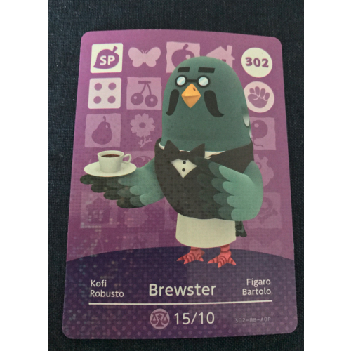 Animal Crossing Amiibo Cards ~302 Brewster