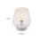 White Cordless Table Lamp Metal Cage Lantern LED Night Light 3
