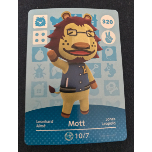 Animal Crossing Amiibo Cards ~320 Mott