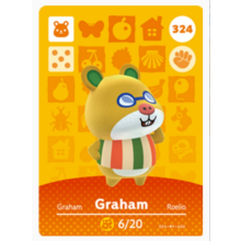Animal Crossing Amiibo Cards ~324 Graham
