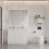 1200mm White Vanity Unit & Double Basin Sink 100% Waterproof Cabinet 3