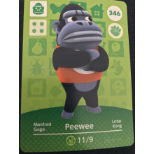 Animal Crossing Amiibo Cards ~346 Peewee