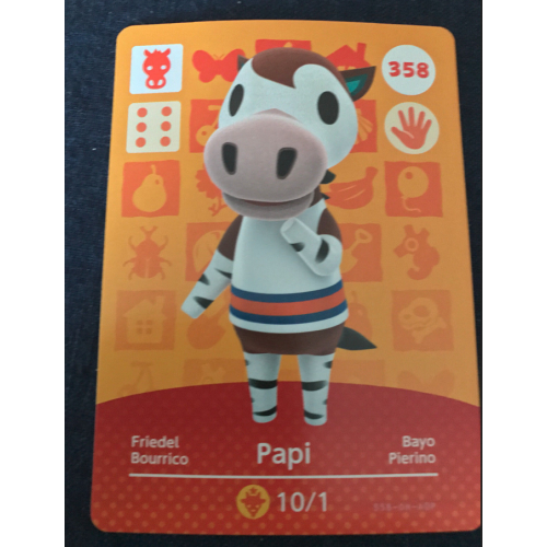 Animal Crossing Amiibo Cards ~358 Papi