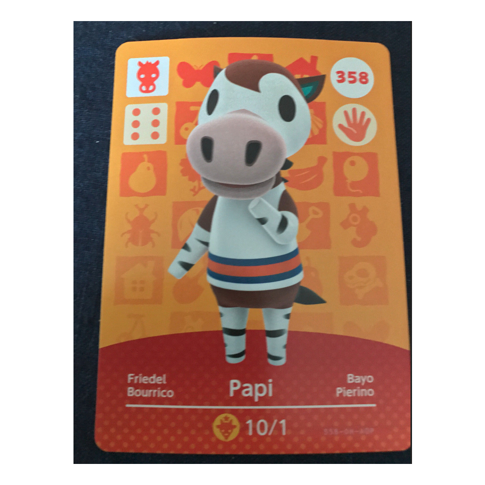 Animal Crossing Amiibo Cards ~358 Papi