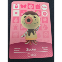 Animal Crossing Amiibo Cards ~364 Zucker