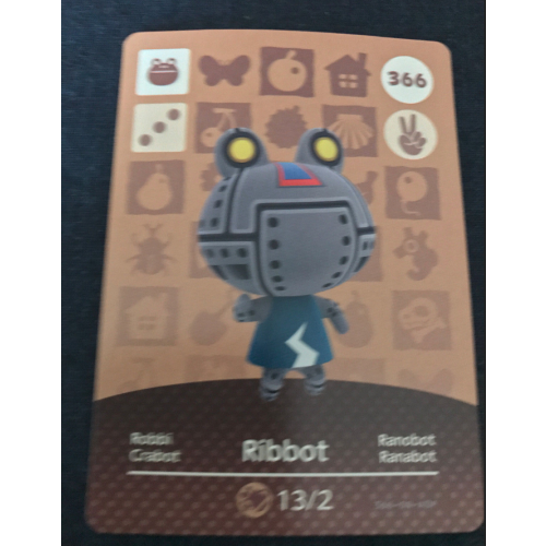 Animal Crossing Amiibo Cards ~366 Ribbot