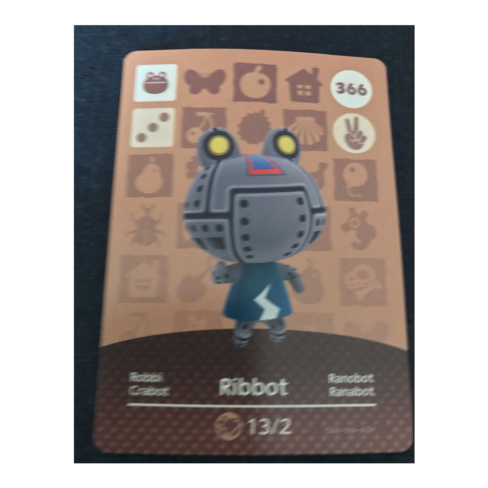 Newjass Animal Crossing Amiibo Cards ~366 Ribbot
