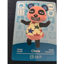 Animal Crossing Amiibo Cards ~368 Chow