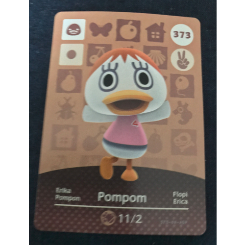 Animal Crossing Amiibo Cards ~373 Pompom