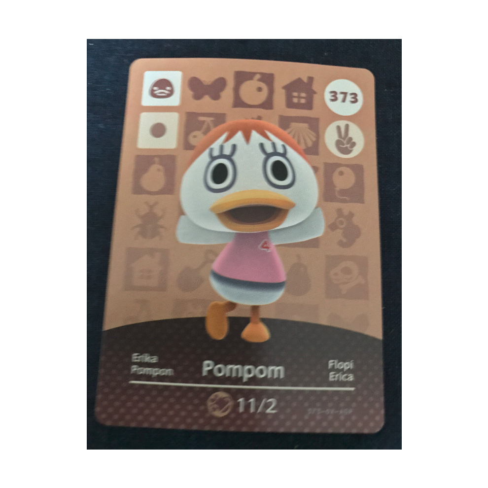 Newjass Animal Crossing Amiibo Cards ~373 Pompom
