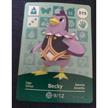 Animal Crossing Amiibo Cards ~375 Becky