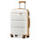 KONO (24 inch + travel bag) Cream PP Hard Shell Suitcase and Travel Bag Set 8